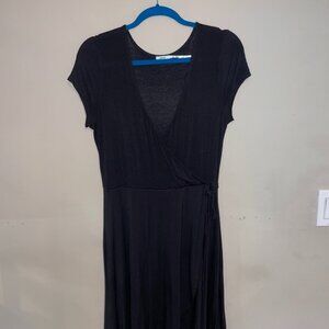 Kimchi Blue UO Black Wrap Dress Size L